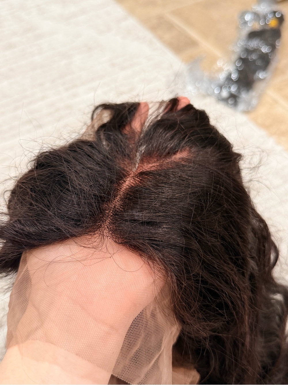 Dark Brown Lace Front Wig - Realistic Natural Part- 100% Human hair